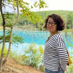 美瑛でのワーケーションの醍醐味、サクッと青い池を見てきた