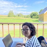 ウッドデッキが快適